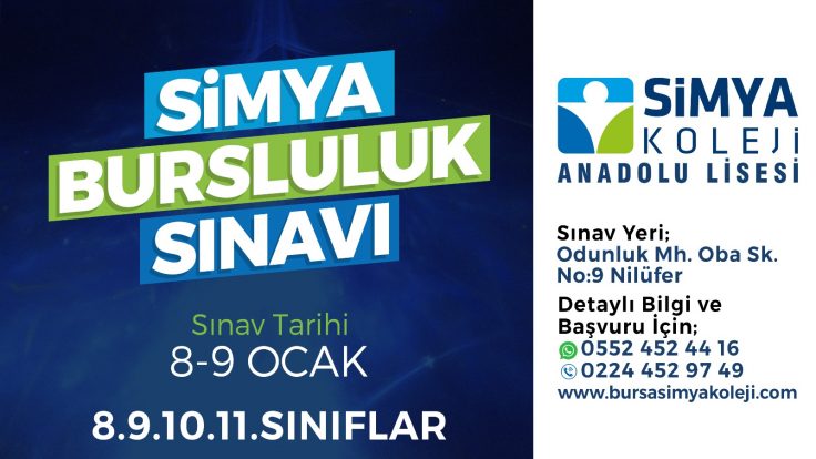 Bursa Simya Koleji Anadolu Lisesi Bursluluk Sınavı